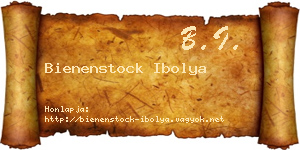 Bienenstock Ibolya névjegykártya